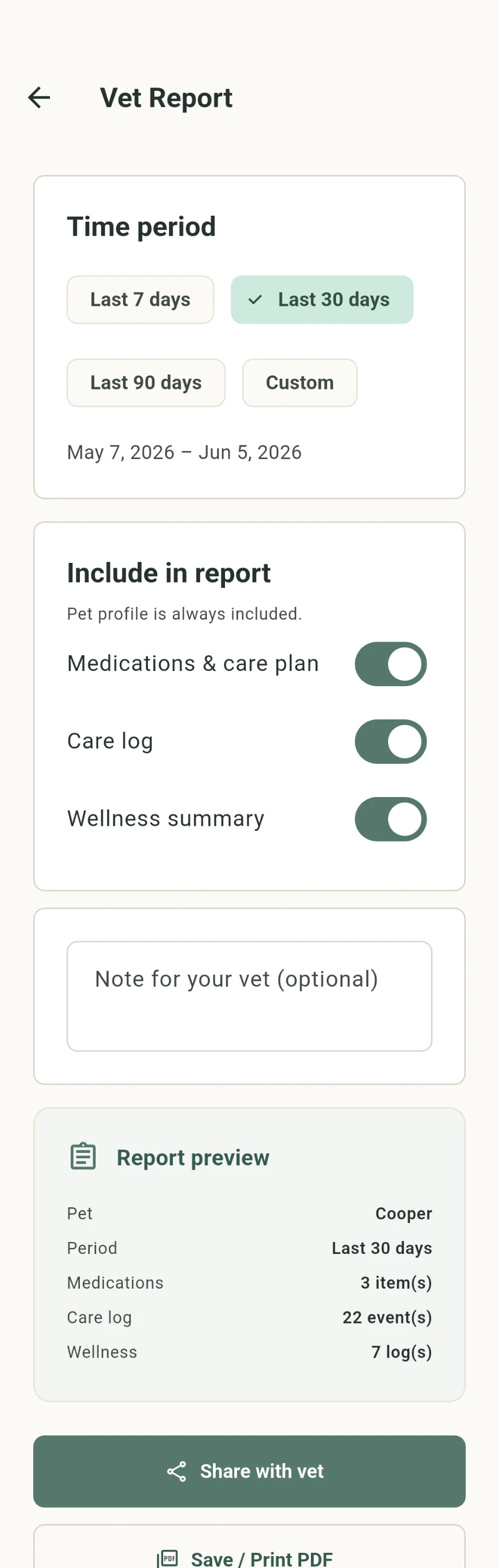 Vet Reports (Light Mode)